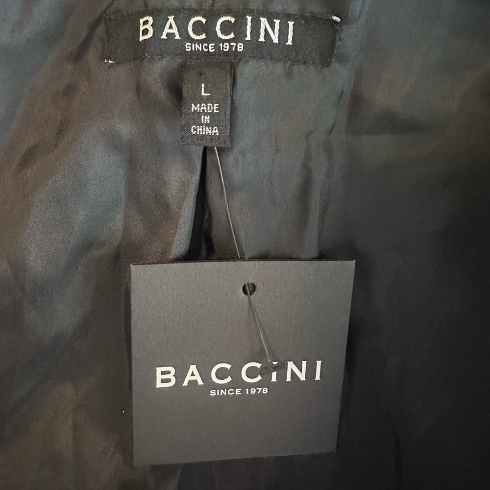 Baccini Black  Moto Jacket with Studded Detailing - Picture 5 of 7